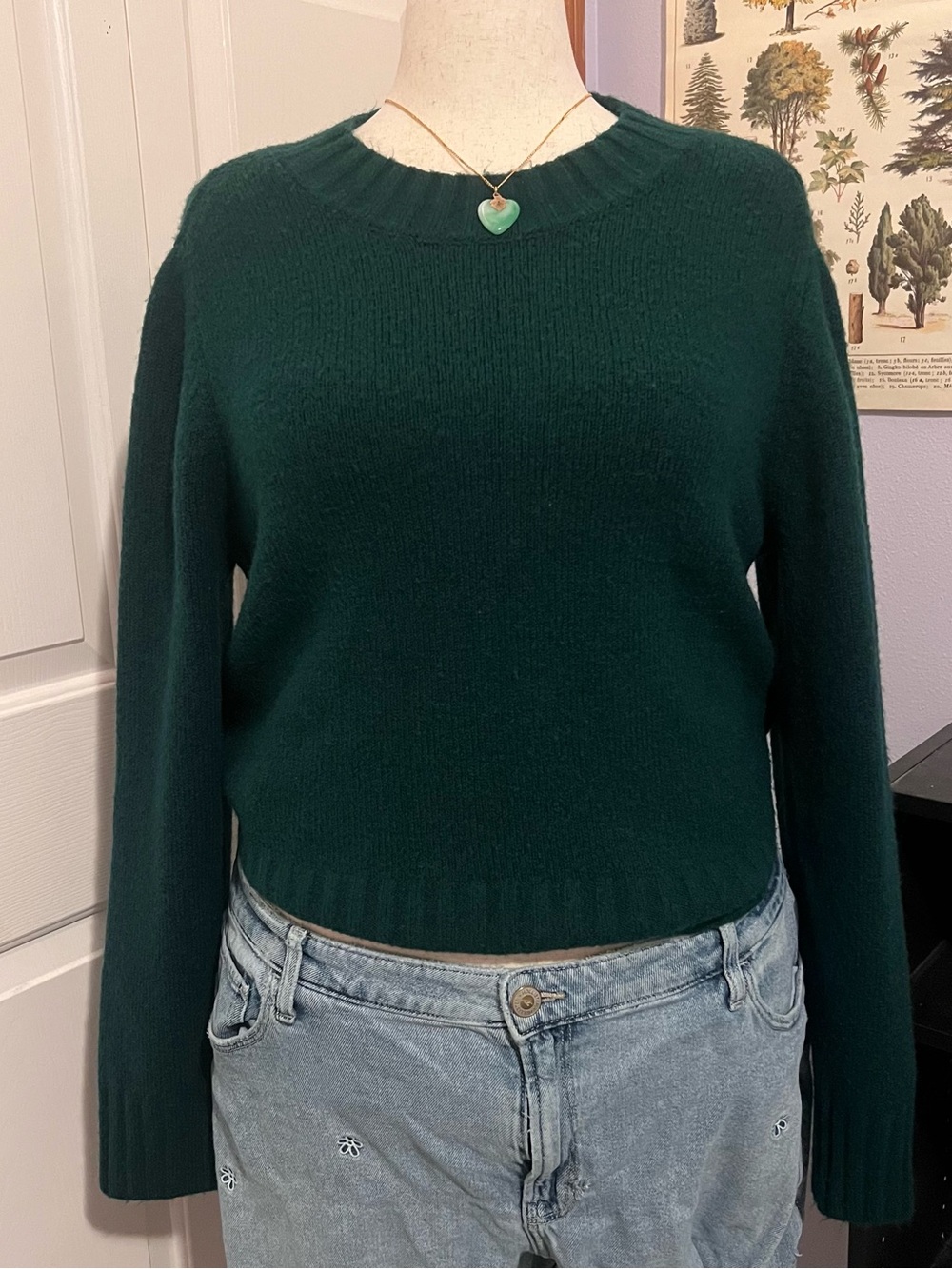 dip Dark Green Crewneck Sweater